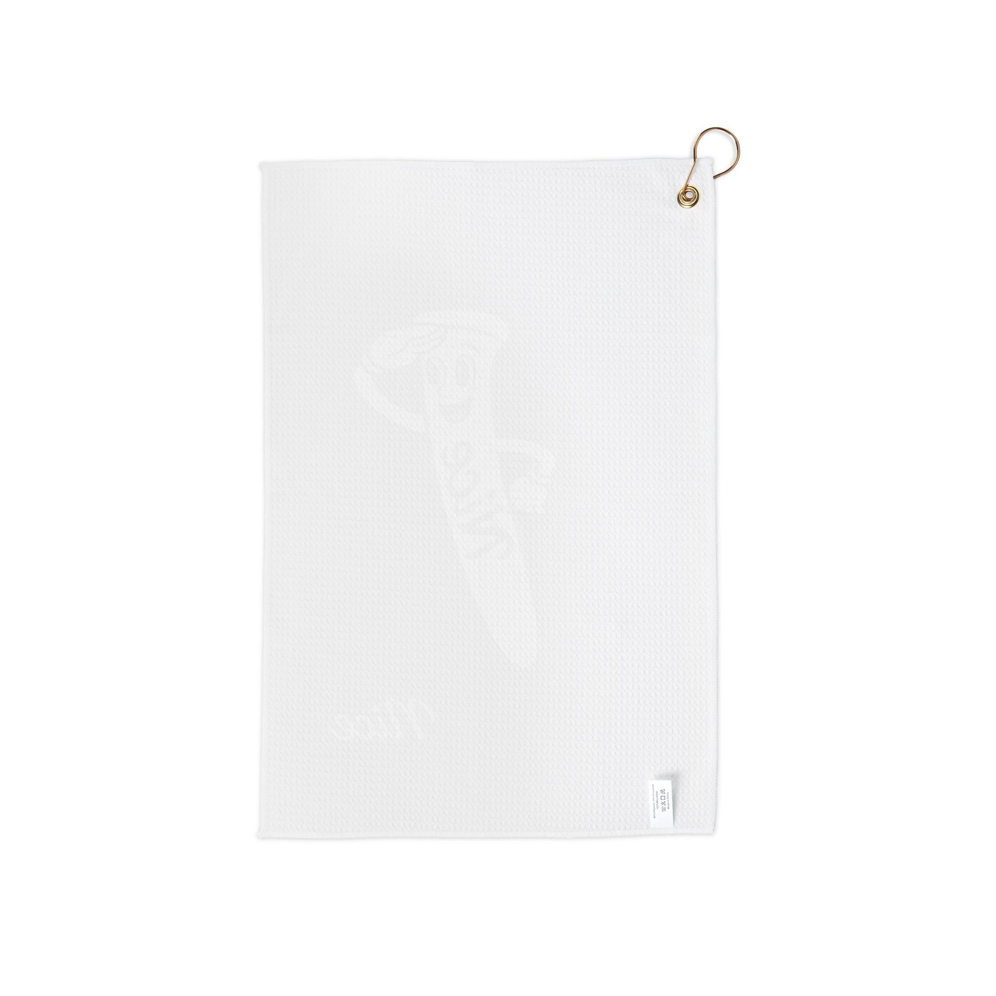 "Nice" Golf Towel — Pegz Golf Tee Design, Lightweight Microfiber with Grommet & Clip